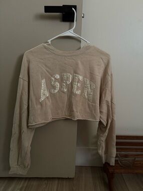 Garage Beige Crewneck Sweatshirt